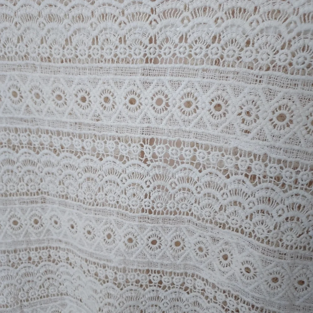 Zara Trafaluc Collection Delicate Embroidered Dolman sleeve eyelet Top Romantic